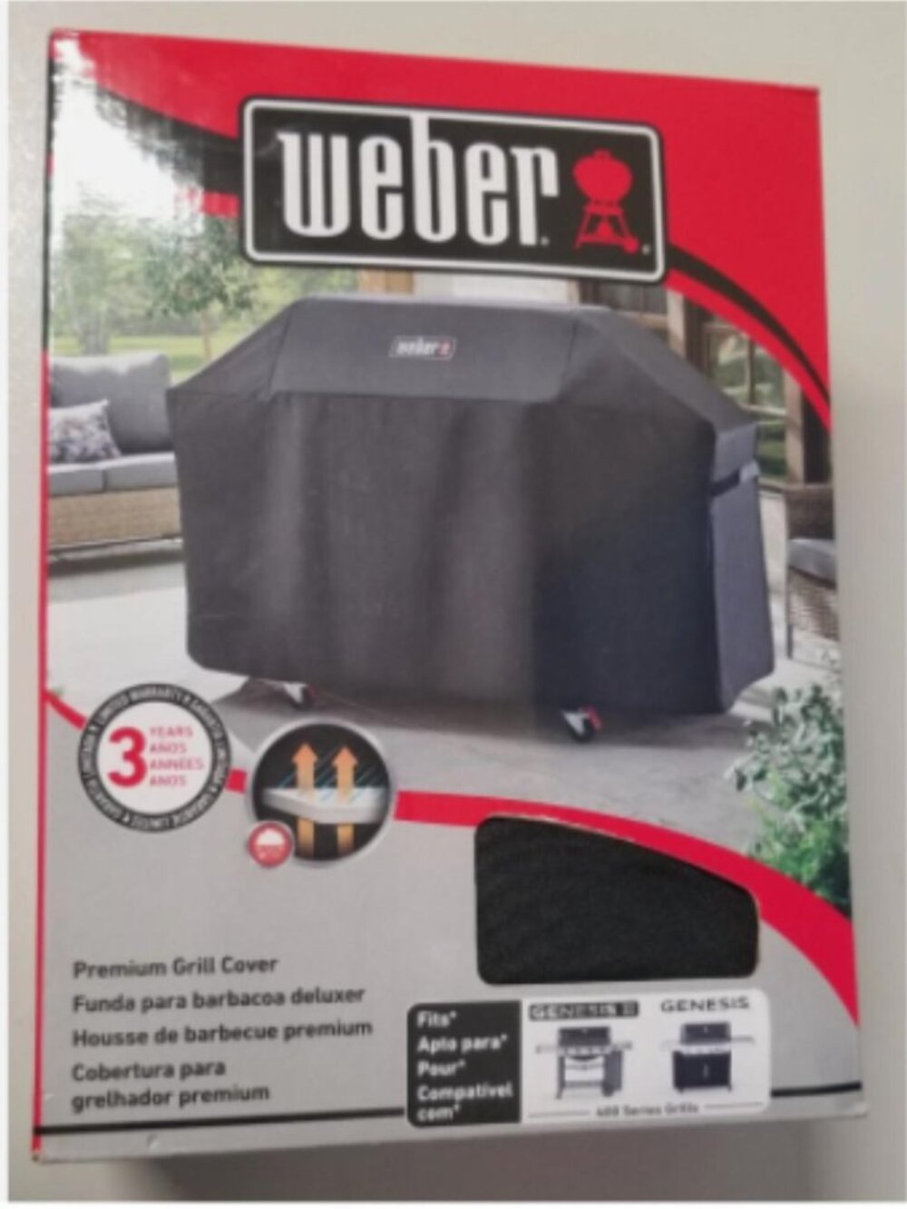 Weber Premium Grill Cover 7758 – Genesis 400 Series – Genuine OEM